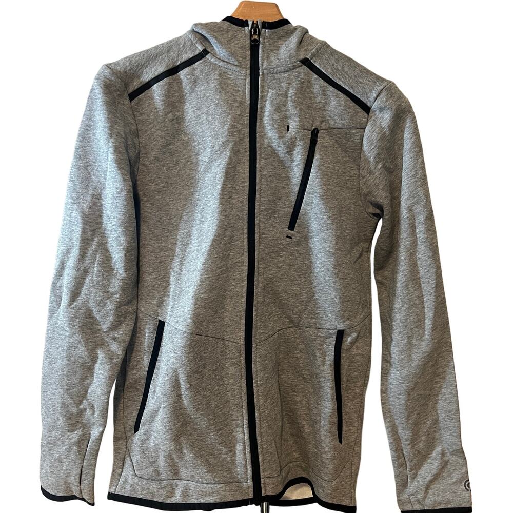 C9 Champion Boys' Victory Fleece Full Zip Light Gray Sweatshirt - Large - NWT